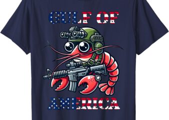 America Tactical Shrimp Patriotic Military T-Shirt