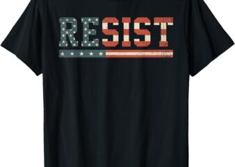 American Flag Shirts For Men Women, Resist T-Shirt