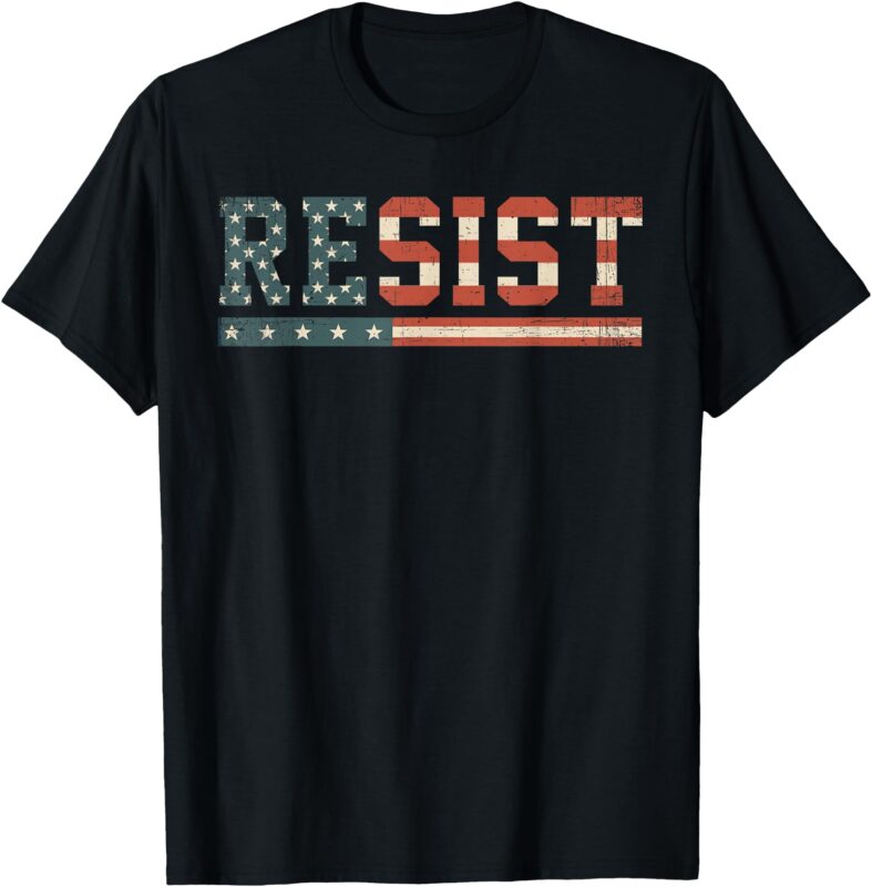 American Flag Shirts For Men Women, Resist T-Shirt