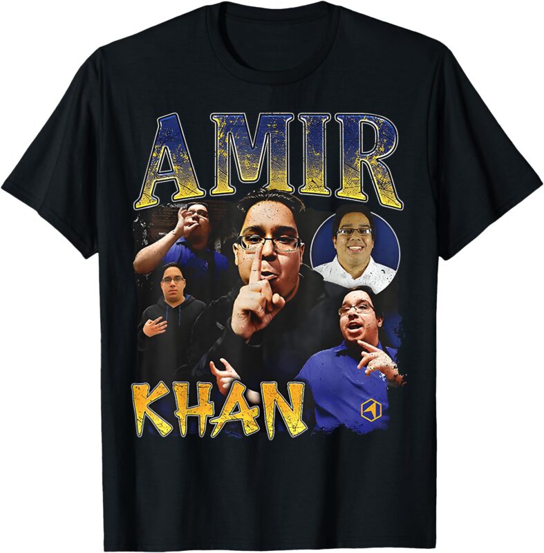 Amir Khan Retro Vintage Official T-Shirt