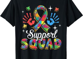 Autism Awareness Autism Support Squad Family T-Shirt