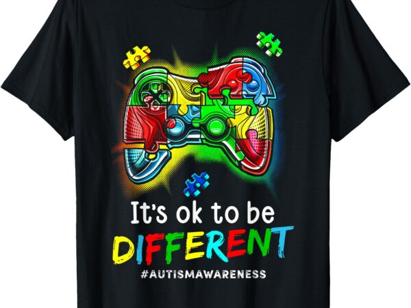 Autism awareness men kids boys autism video game month t-shirt