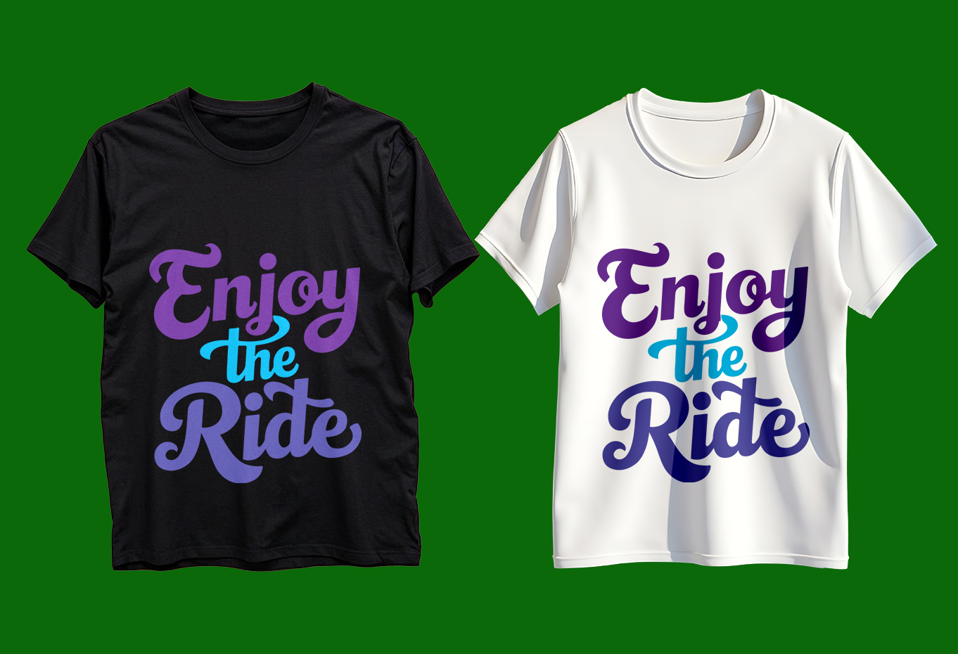 Enjoy The Ride Typography T-Shirt Design