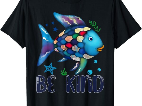 Be kind rainbow fish world book day rainbow scale fish t-shirt