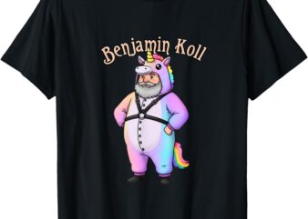 Benjamin Koll Blue Unicorn T-Shirt