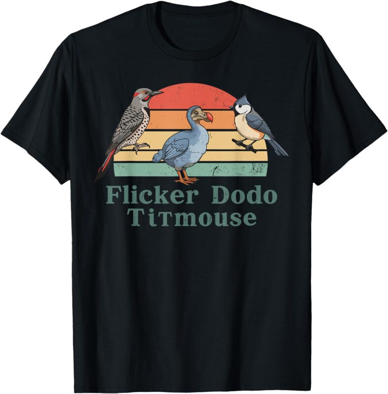 Bird subtle Flicker Dodo Titmouse shirt Funny T-Shirt