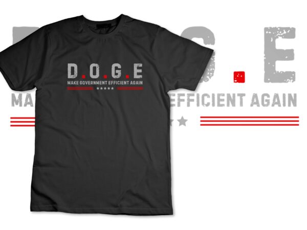 New! dark doge 2025 maga make government efficient d.o.g.e t-shirt design