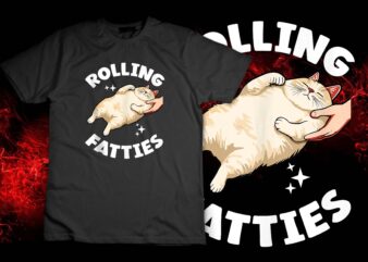 Rolling Fatties | Funny Cat | Kitten Owner | Cat Lover Tank Top design