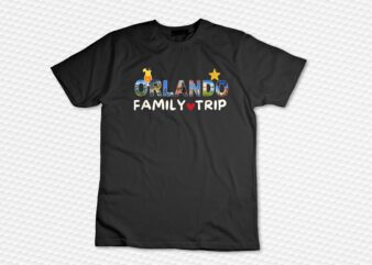 Orlando Family Trip, Family Vacation 2025 Matching Group T-Shirt design