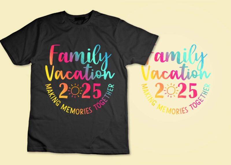 Family Vacation 2025 Making Memories Together Matching Group T-Shirt