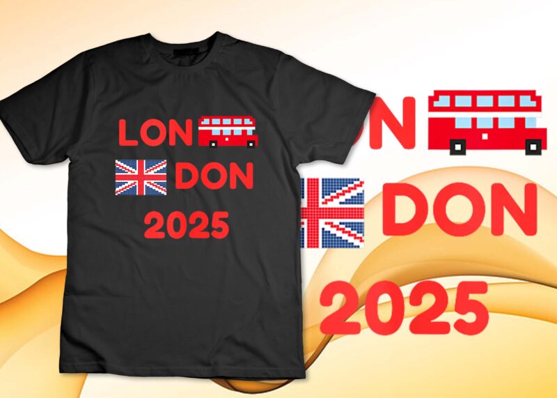 London 2025 Union Jack Bus – British Souvenir & Travel Gift Tank Top