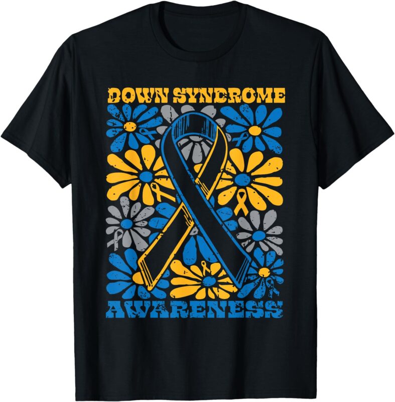 Boho World Down Syndrome Day Awareness T21 Mom Kids Toddlers T-Shirt