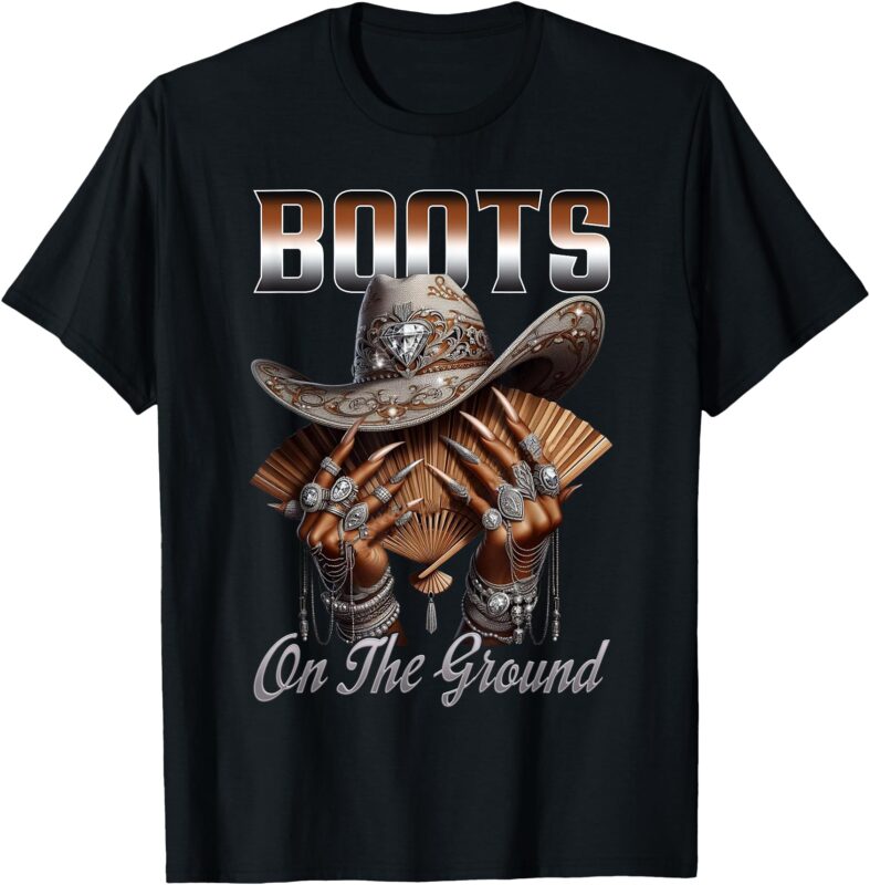 Boot Cowboy Western Cowgirl Linedance T-Shirt