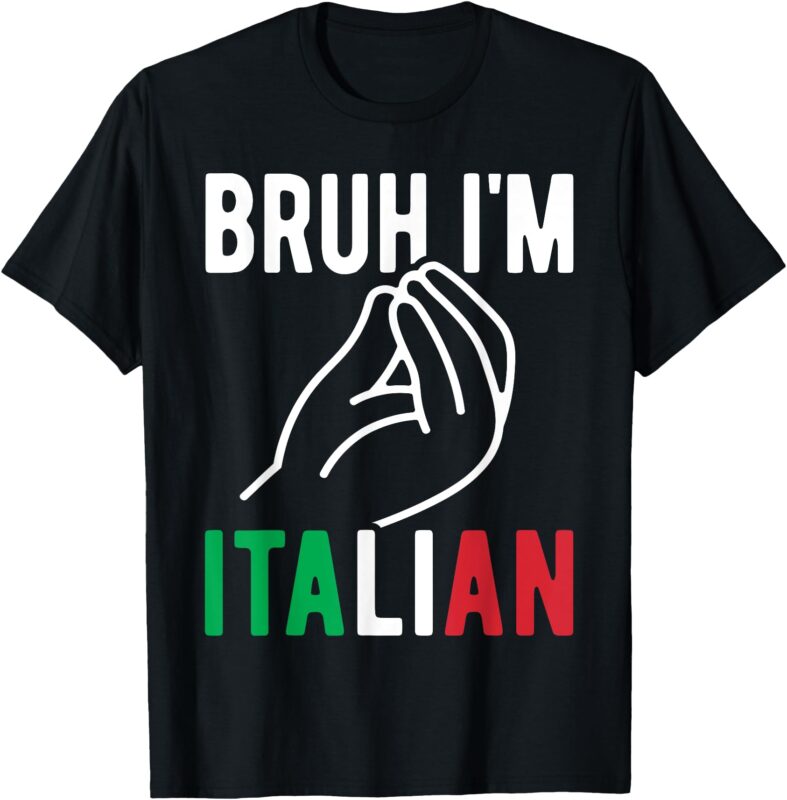 Bruh I’m Italian Funny Italian Festival Italian Boys Kids T-Shirt