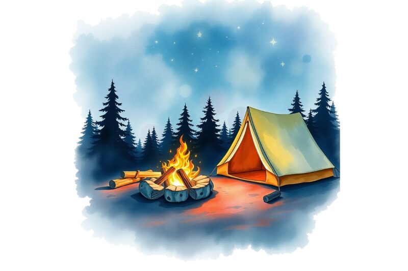 Trendy Retro Camping Graphics t-shirt design jpeg & png designs – download instantly