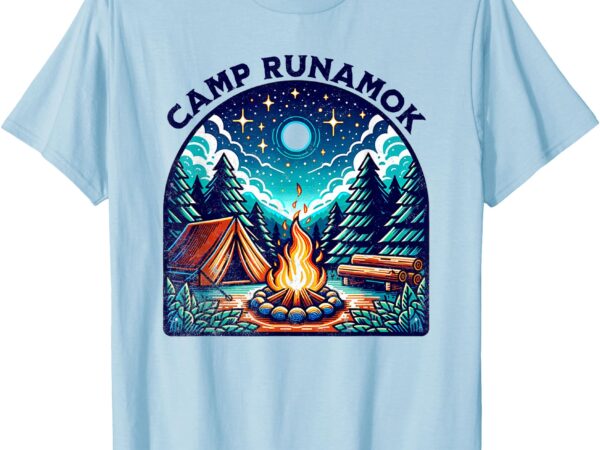Camps runamok musical playing tee for youth kids men women t-shirt
