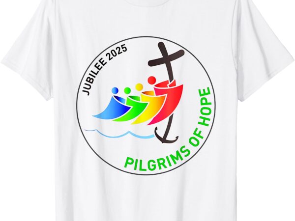 Catholic jubilee 2025 stained glass pilgrims of hope t-shirt