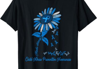 Child Abuse Prevention Sunflower Child Abuse Awareness T-Shirt