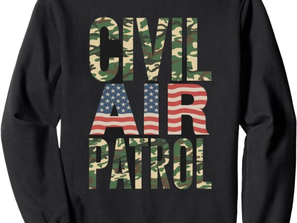 Civil air patrol patriotic camo american flag style sweatshirt