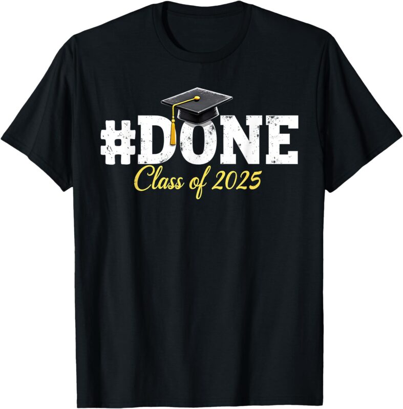 Class Of 2025 Graduation Shirts for Him Her Family Women Men T-Shirt