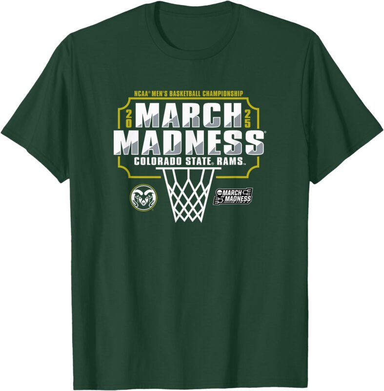Colorado State Rams March Madness 2025 Men’s Basketball T-Shirt