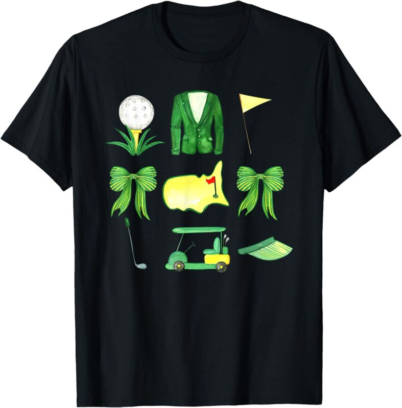 Coquette Bow Masters Golf Tournament Graphic For Women Girls T-Shirt