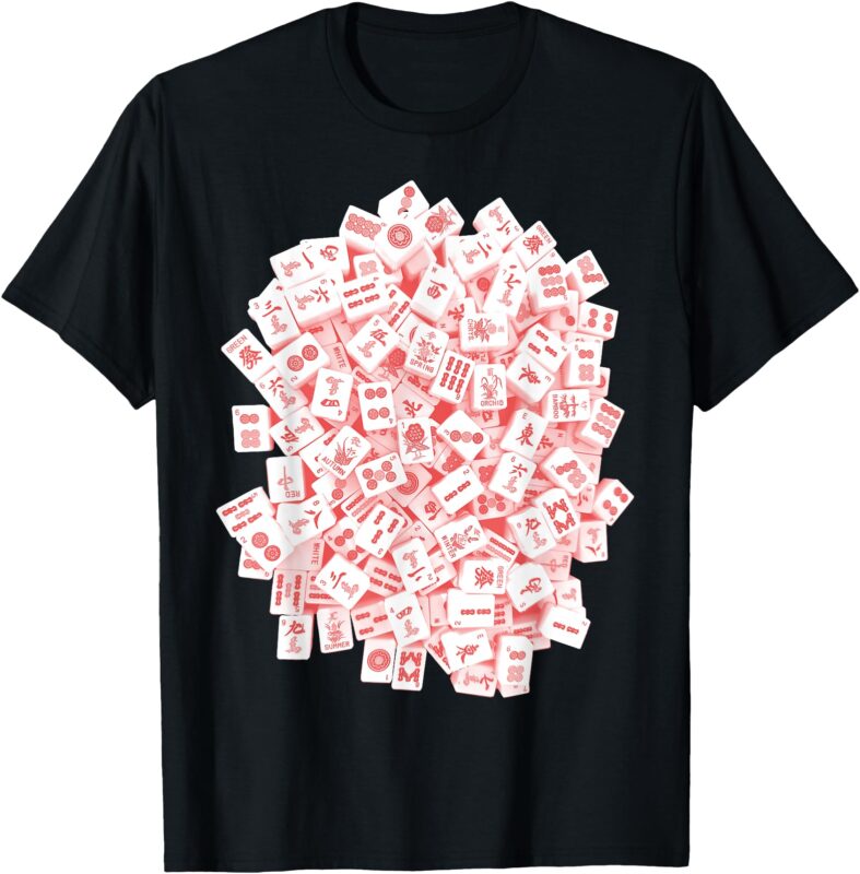 Coral Mah Jong Tiles, Mah Jongg, Mahjong Game Tiles T-Shirt