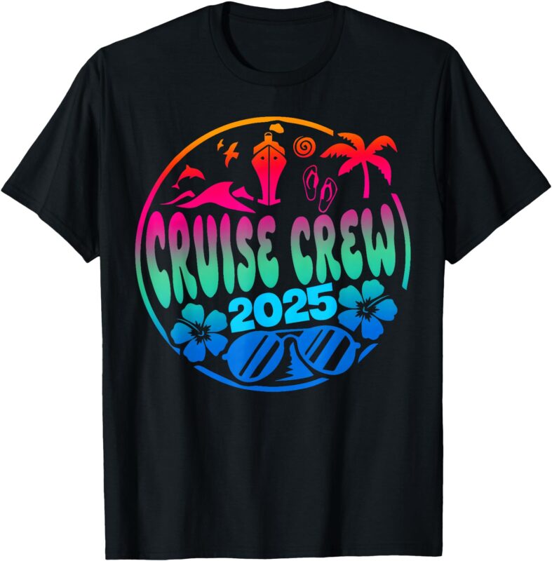 Cruise Crew 2025 Family Friends Vacation Matching Group Trip T-Shirt