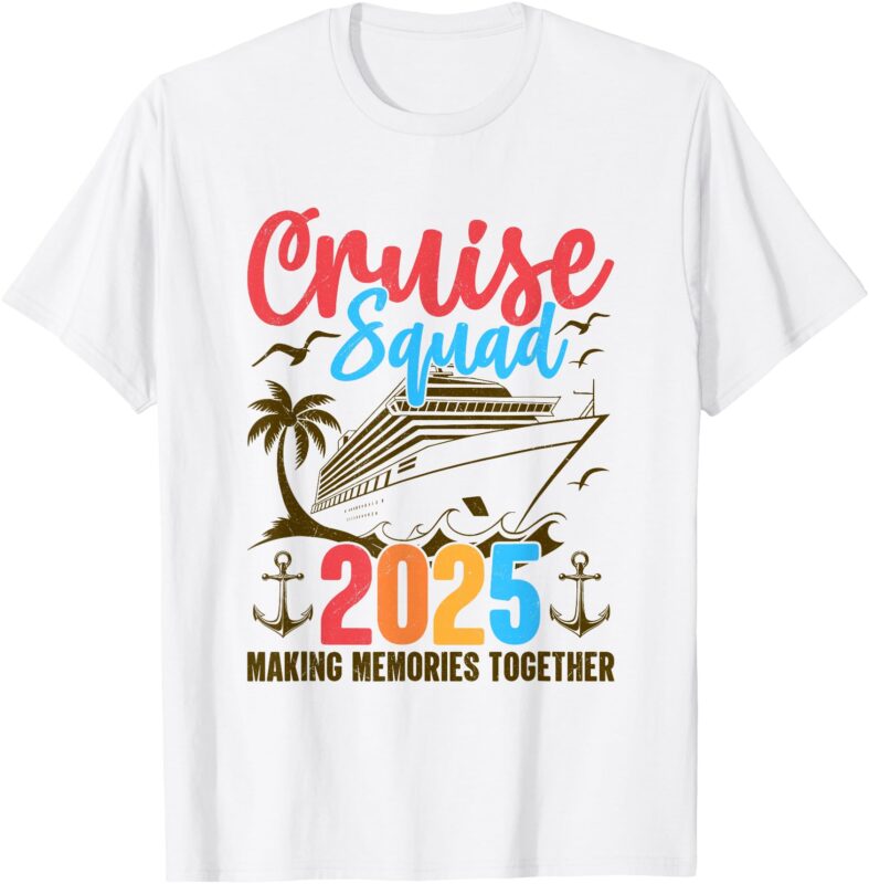 Cruise Squad 2025 Summer Vacation Family Group Matching T-Shirt