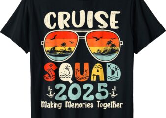Cruise Squad 2025 Summer Vacation Matching Family Group T-Shirt