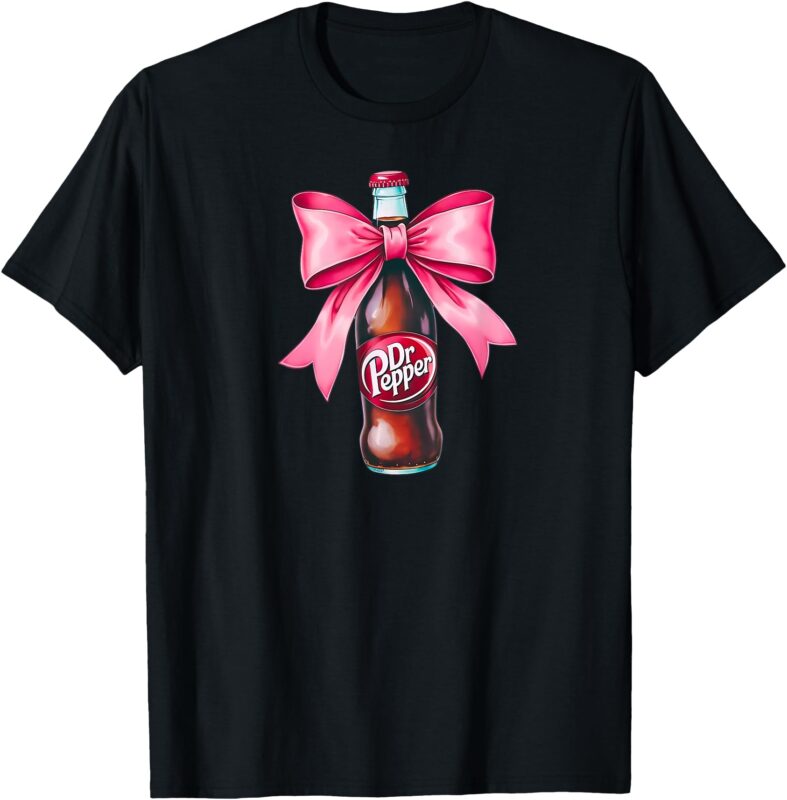 DR. PEP. Soda Lover Bow Coquette Trendy Aesthetic T-Shirt