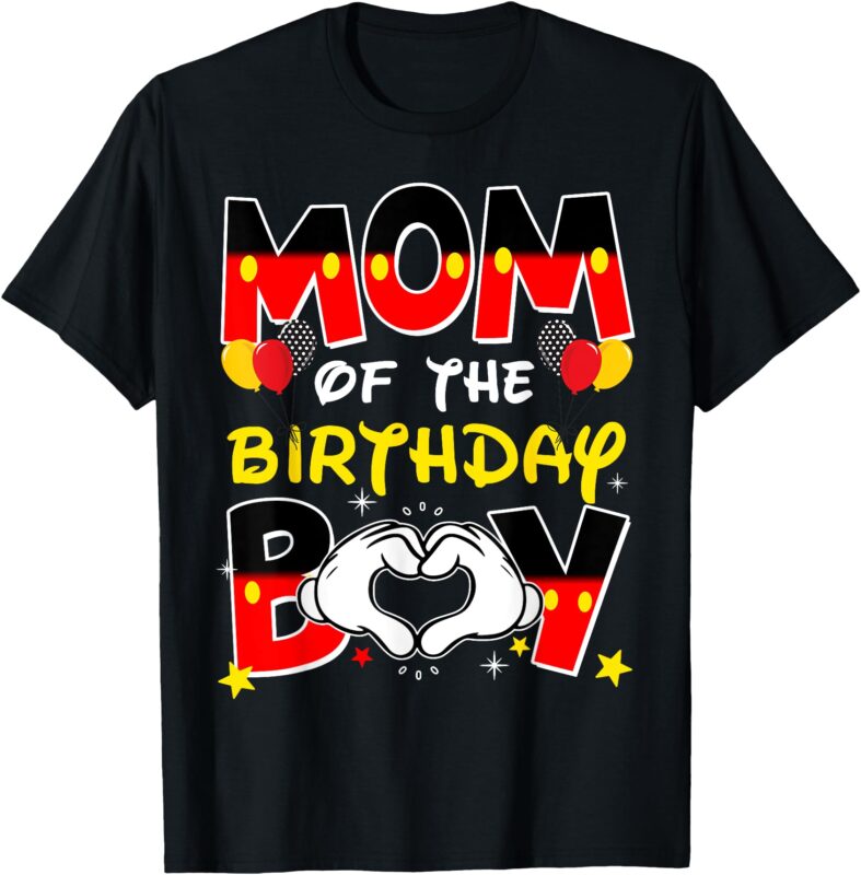 Dad And Mom Of The Birthday Boy Family Party Decor Matching T-Shirt
