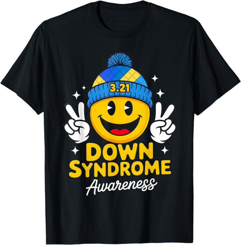Down Syndrome Awareness 2025 Smile Face Men Women T-Shirt