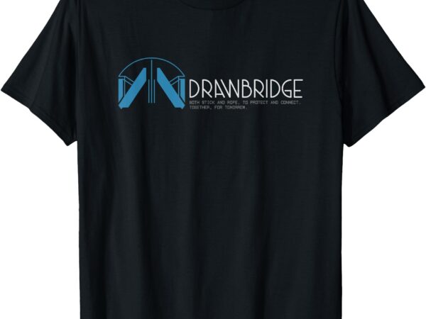 Drawbridge logo death stranding 2 futuristic game design t-shirt