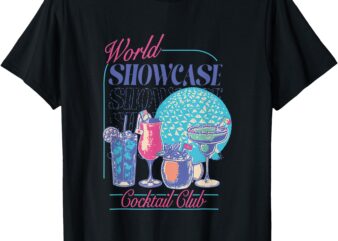 Epcot Drinking World Showcase Cocktail Club Drinking Team T-Shirt