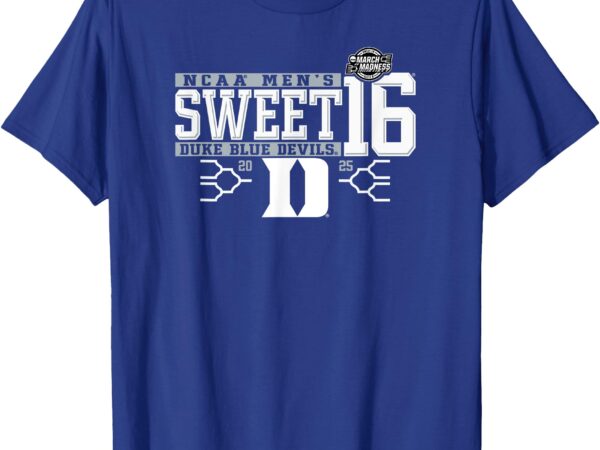 Duke blue devils sweet 16 2025 men’s march madness royal t-shirt