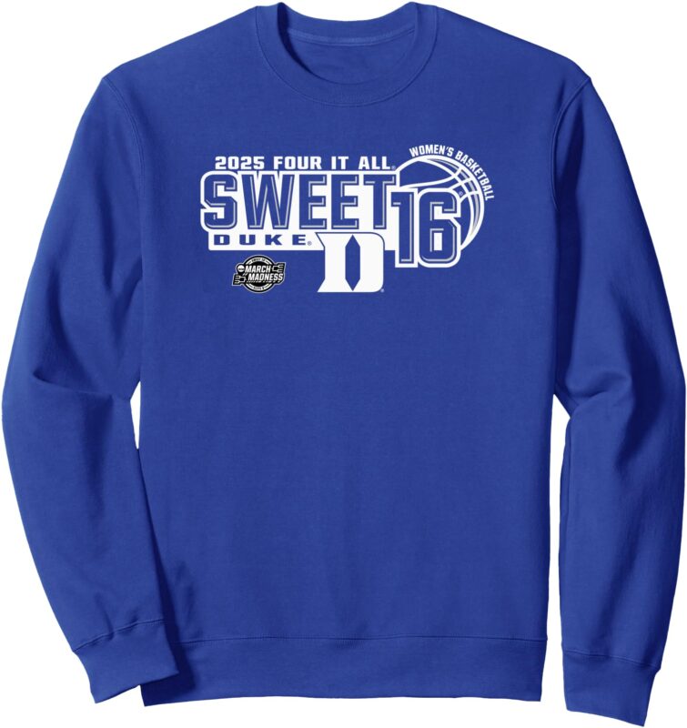 Duke Blue Devils Sweet 16 2025 Women’s March Madness Royal Sweatshirt