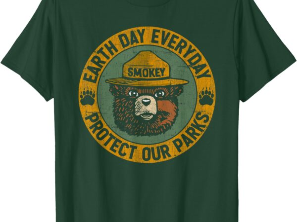 Earth day everyday protect our parks bear vintage t-shirt