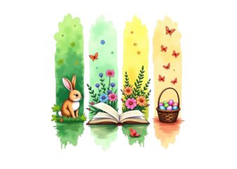Colourful Vintage Easter Sunday Bunny Rabbit t-shirt design download instantly Retro Vintage T-shirt