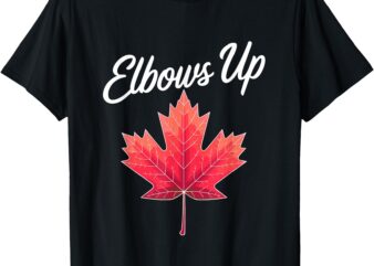 Elbows Up Bold Canada North Strong Pride T-Shirt