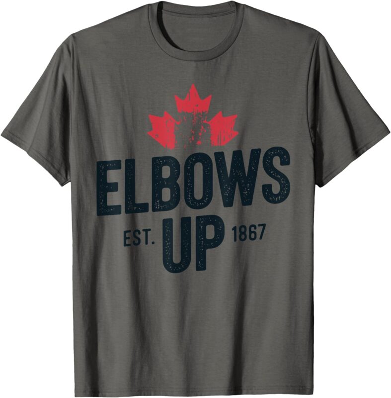 Elbows Up Canada Strong and Free Proud Canadian Men Women T-Shirt