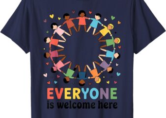 Everyone Is Welcome Here Idaho Teacher T-Shirt