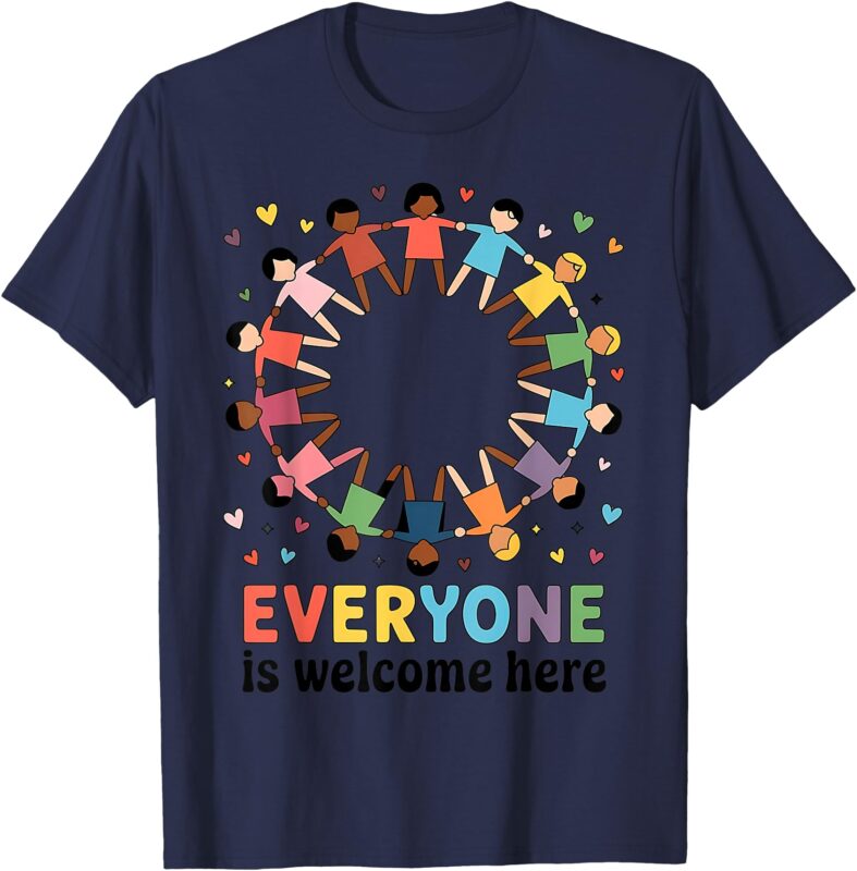 Everyone Is Welcome Here Idaho Teacher T-Shirt
