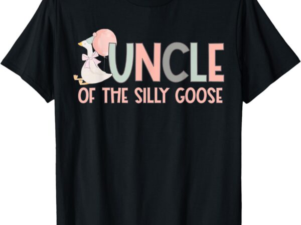Family duck 1st birthday uncle of the silly goose birthday t-shirt