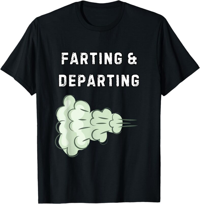 Farting And Departing Funny Hilarious Ugly Airport Swap Gag T-Shirt