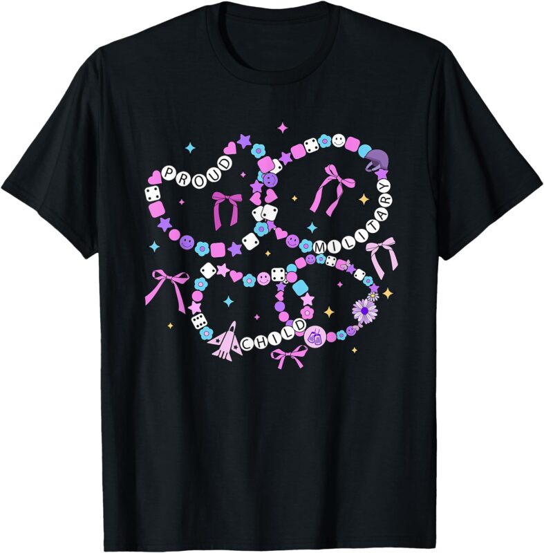 Friendship Bracelet Military Kid Purple up for Military Kid T-Shirt