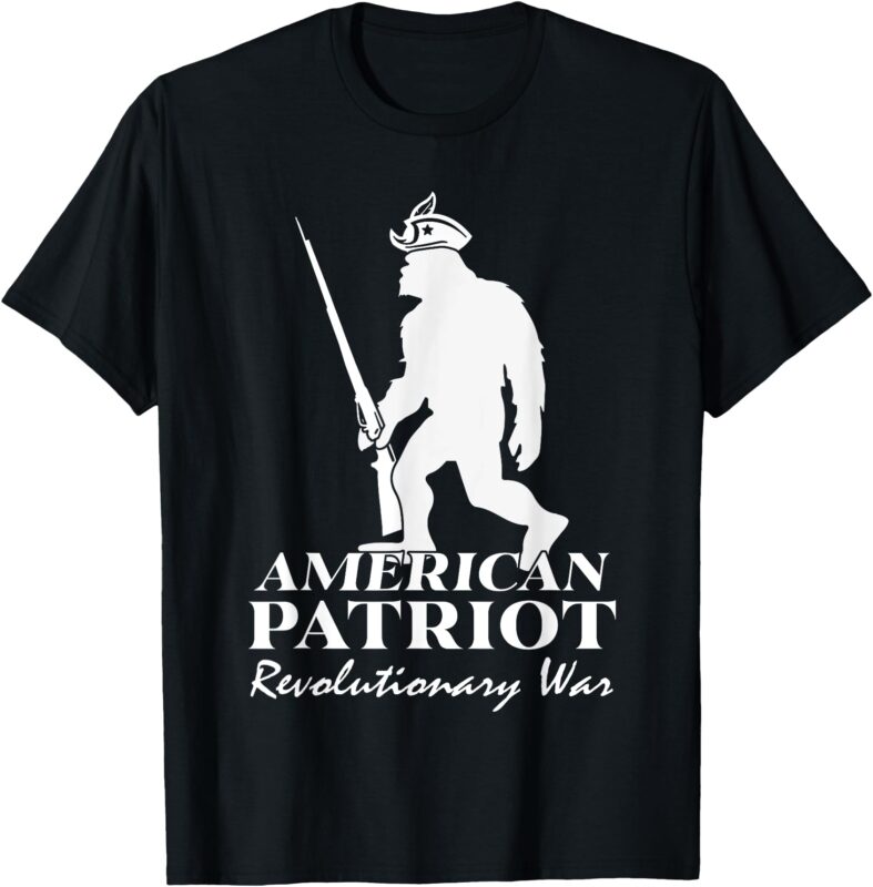 Funny Bigfoot American Patriot Independence Day 4th Of July T-Shirt