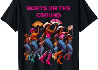 Funny Cowgirl Boots Bling Women Gift Cute Love Country Life T-Shirt