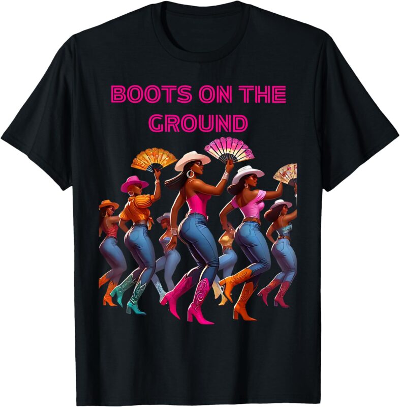 Funny Cowgirl Boots Bling Women Gift Cute Love Country Life T-Shirt