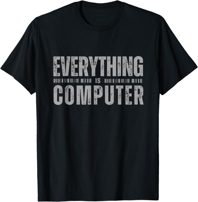 Funny! EVERYTHING IS COMPUTER Tech Support D.O.G.E T-Shirt